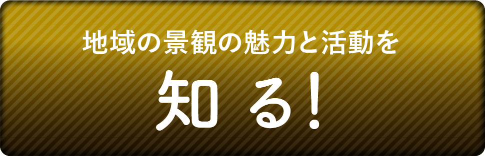 地域の景観の魅力と活動を知る!