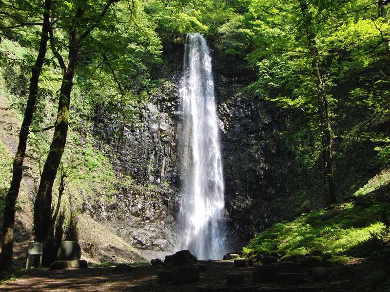 31県内一の高さを誇る玉簾の滝